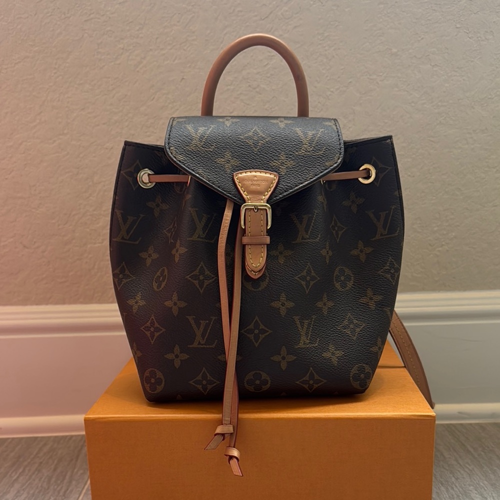 Louis Vuitton Monogram Montsouris BB Backpack Natural